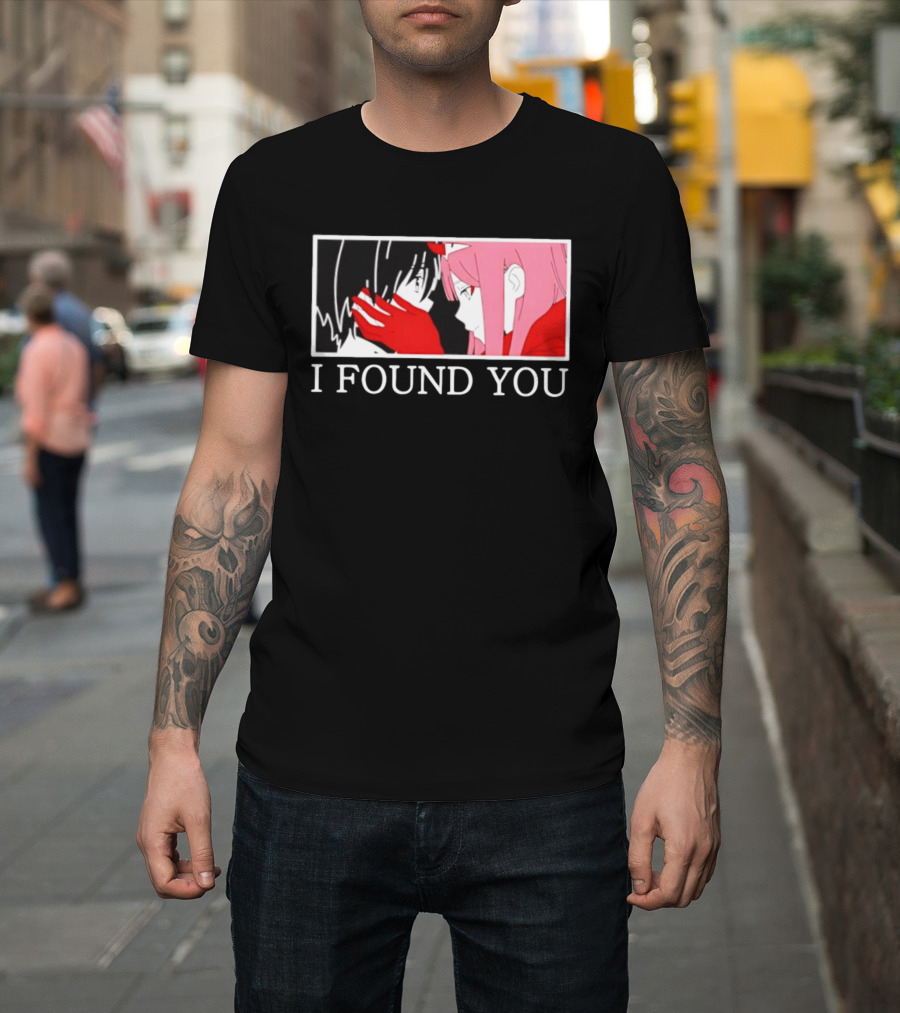Hiro Zero Two Darling In The Franxx I Found You Anime Manga Pair Scene T-Shirt