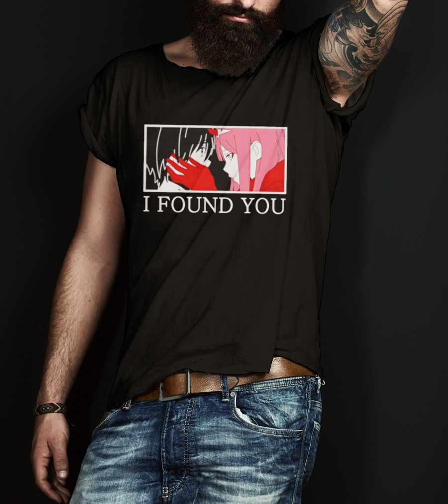 Hiro Zero Two Darling In The Franxx I Found You Anime Manga Pair Scene T-Shirt