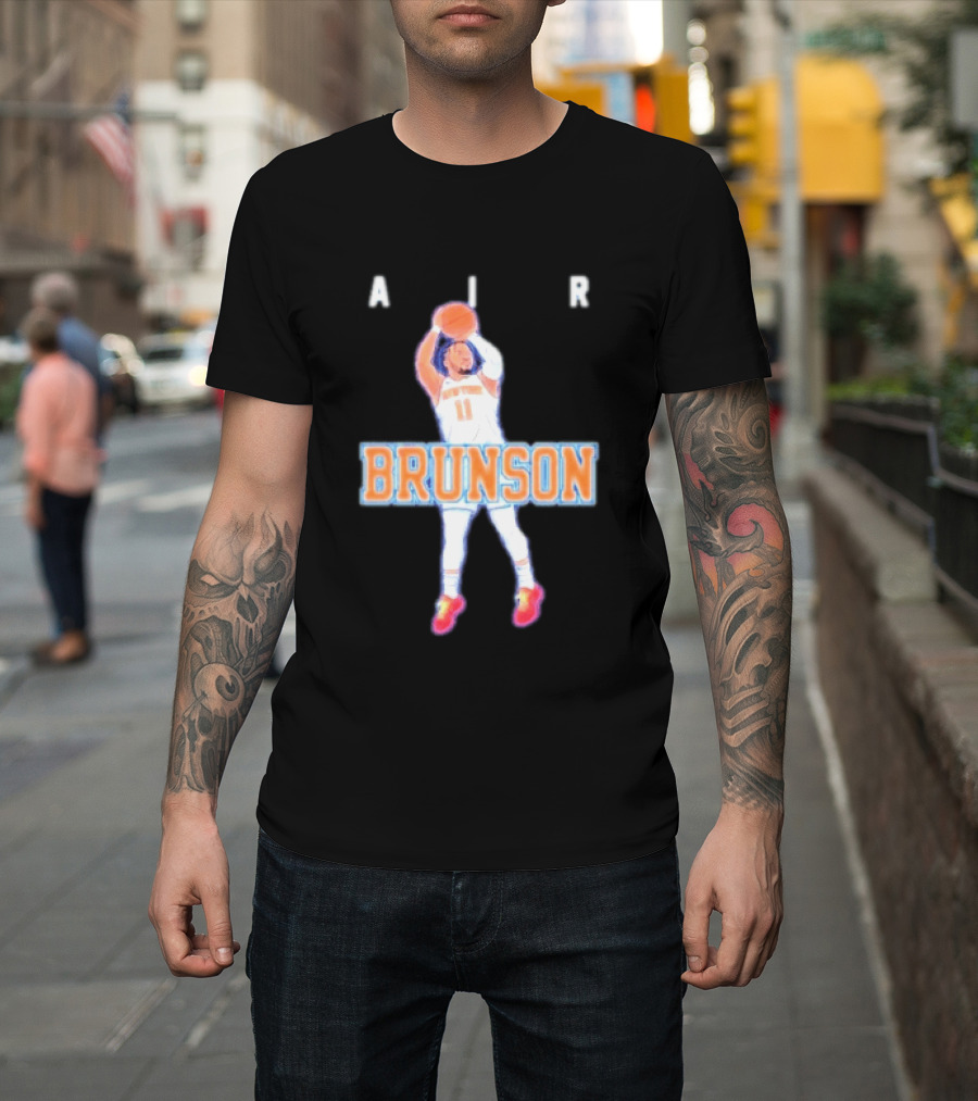 Jalen Brunson Air Brunson Knicks Basketball Jump Shot T-Shirt