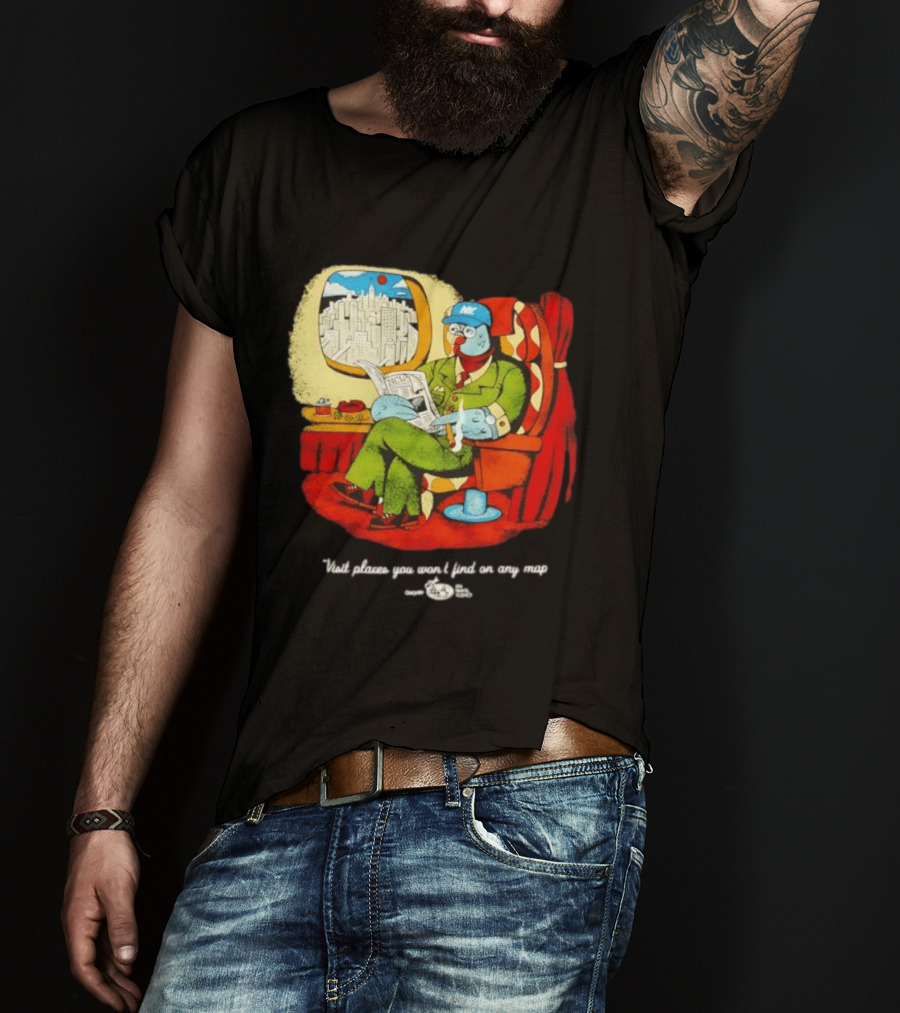 The Travel Agency Mile High Flyer Bird NY Visit Places You Won't Find On Any Map T-Shirt