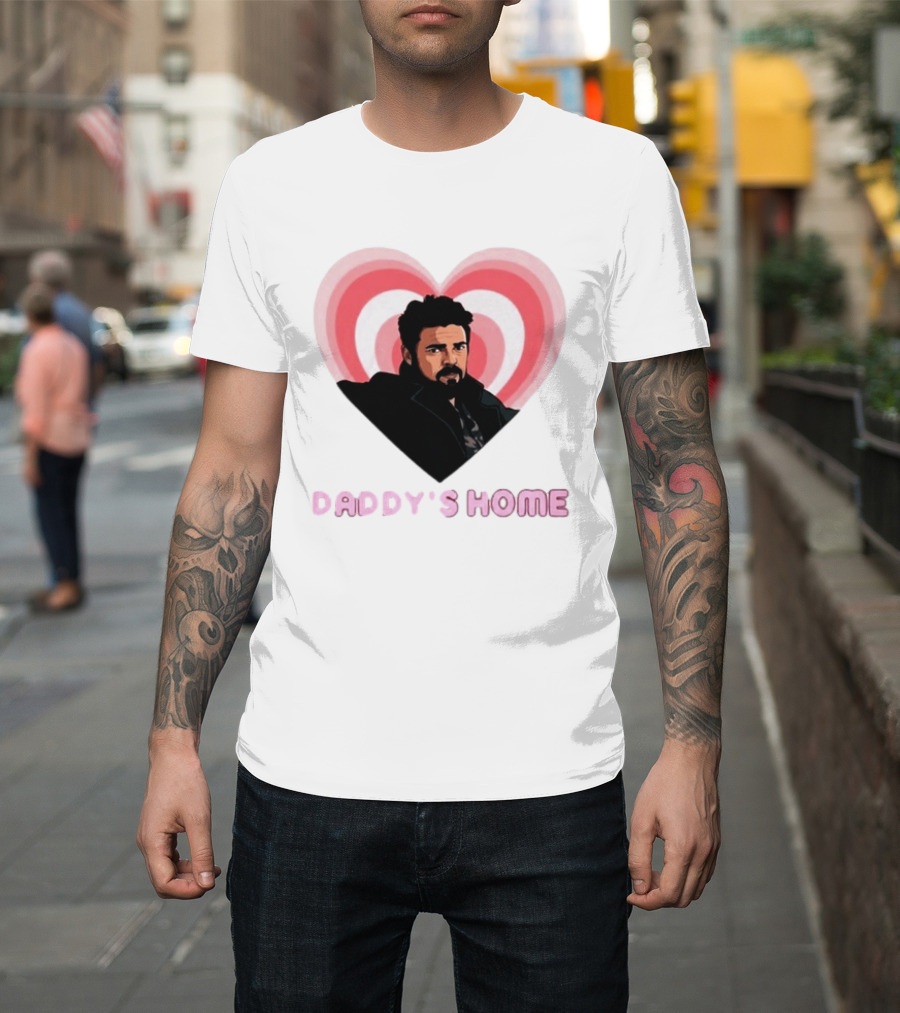 Daddy's Home The Boys Billy Butcher Heart T-Shirt