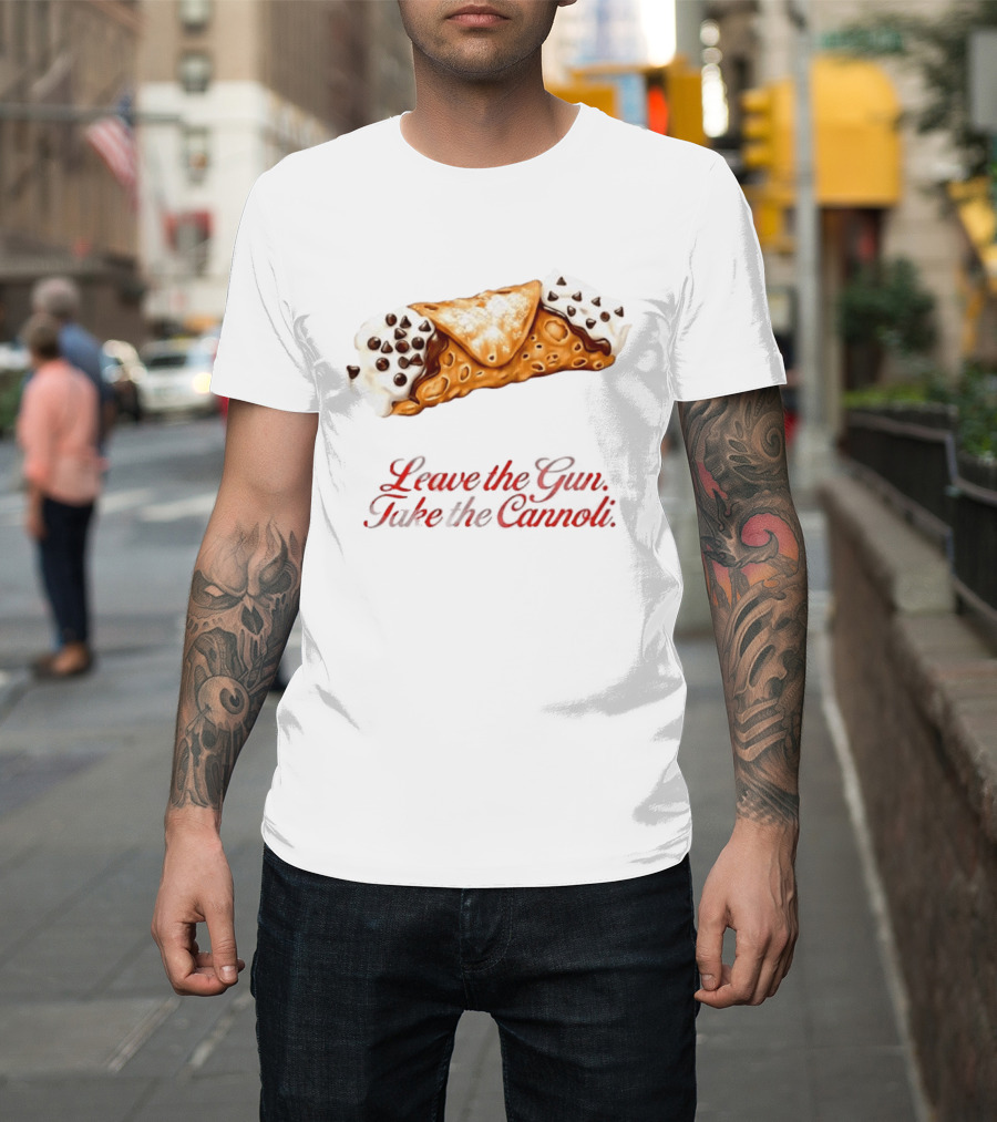 Clemenza The Godfather Leave The Gun Take The Cannoli Movie Mens Cannoli T-Shirt