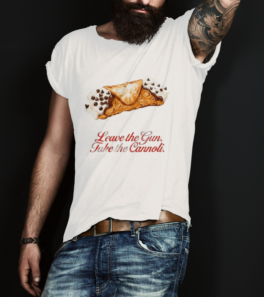Clemenza The Godfather Leave The Gun Take The Cannoli Movie Mens Cannoli T-Shirt