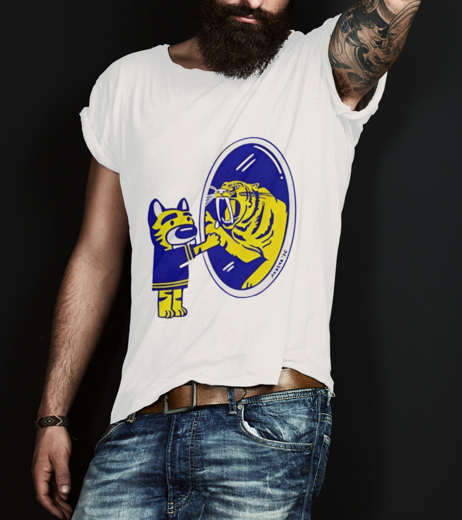 Gnash Predators Sabretooth Tiger Mirror Reflection T-Shirt