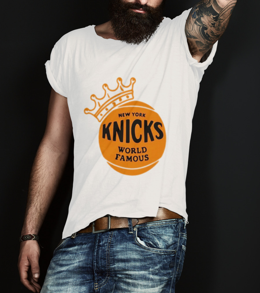 New York Knicks NBA Basketball World Famous Crown T-Shirt