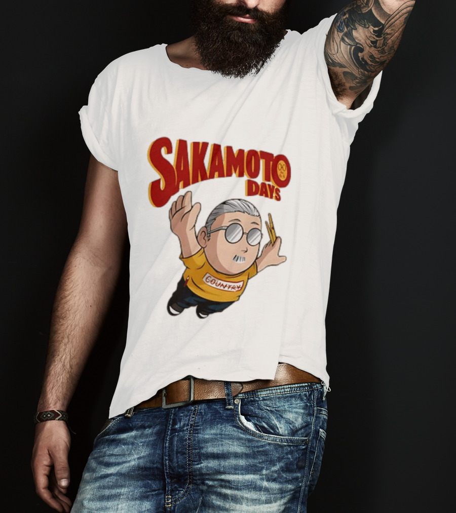 Sakamoto Days Country Super Mario Taro Sakamoto Floating T-Shirt