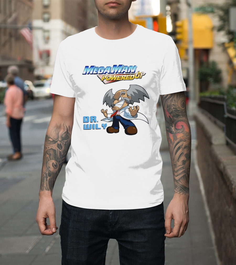 Mega Man Powered Up Dr Wily T-Shirt