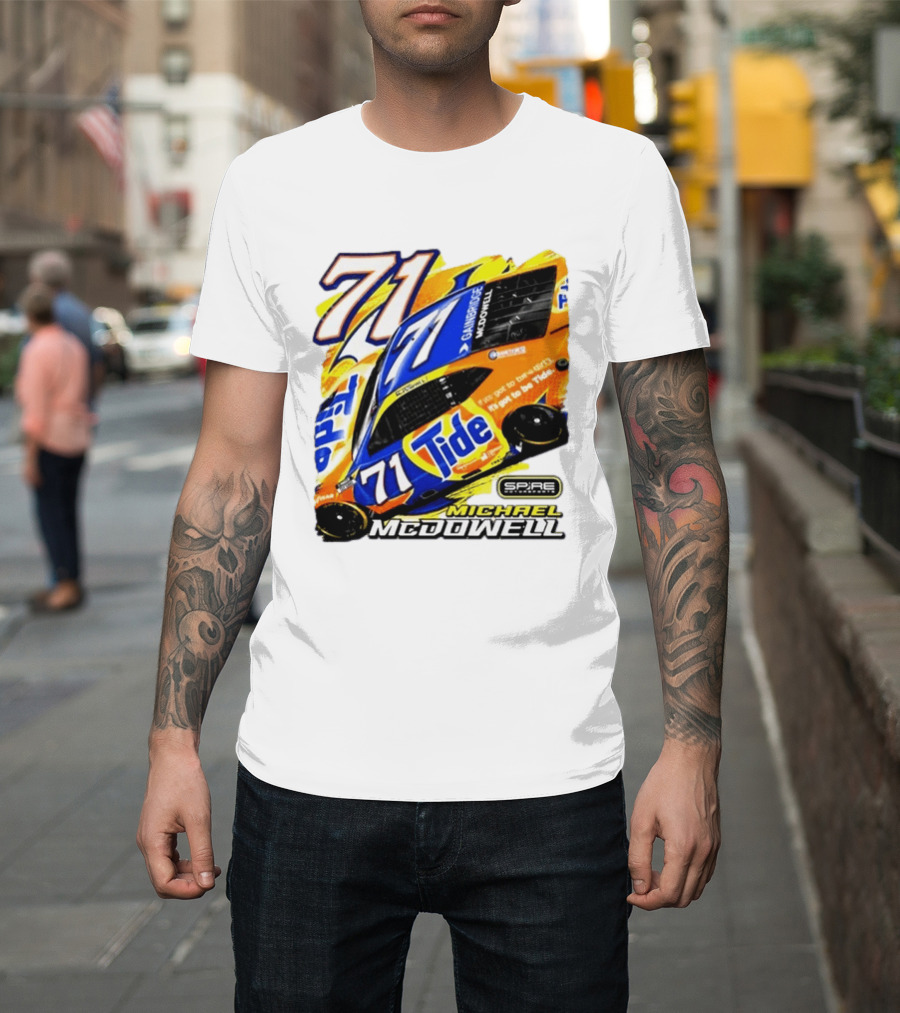 Michael McDowell Tide 71 NASCAR Racing Spire Motorsports Camry T-Shirt