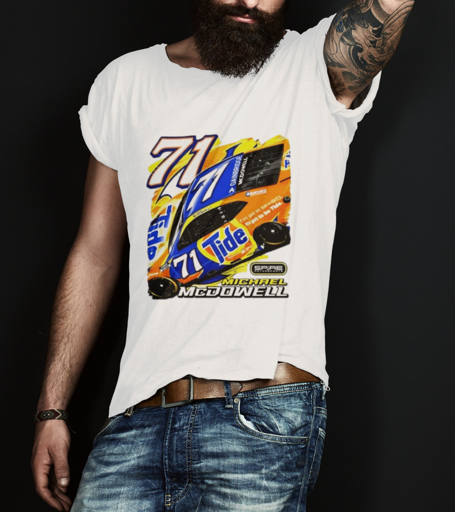 Michael McDowell Tide 71 NASCAR Racing Spire Motorsports Camry T-Shirt