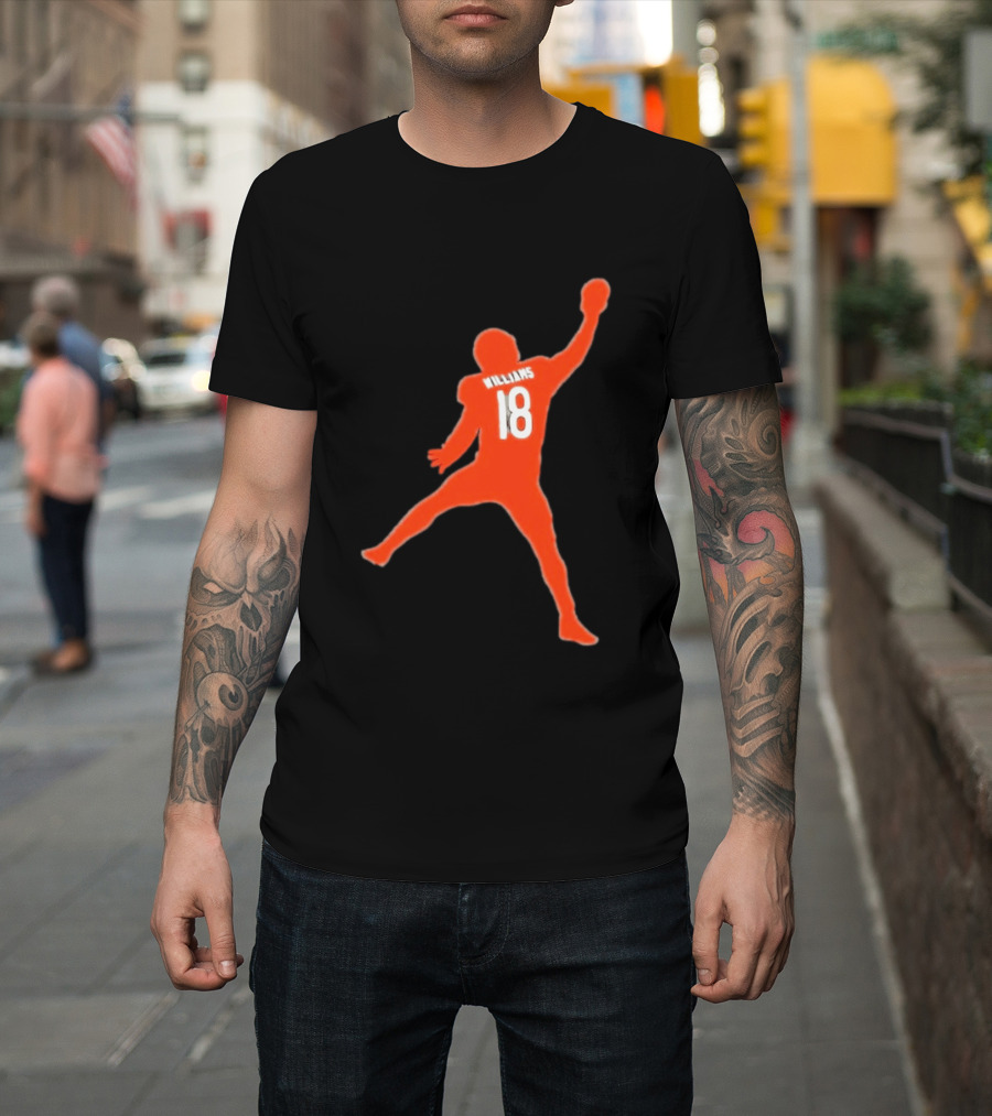 Chicago Bears Caleb Williams 18 Iceman Football Player T-Shirt