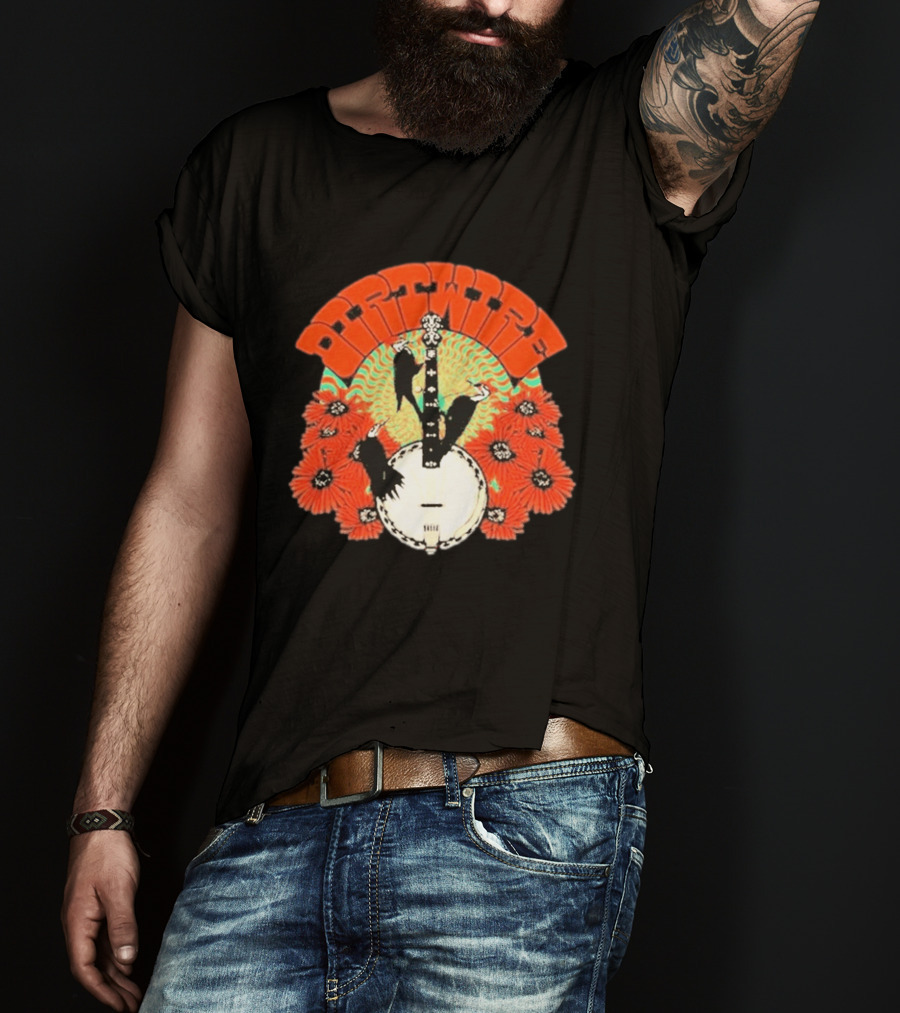 Dirtwire June 2026 Red Rocks Banjo And Crow Floral T-Shirt