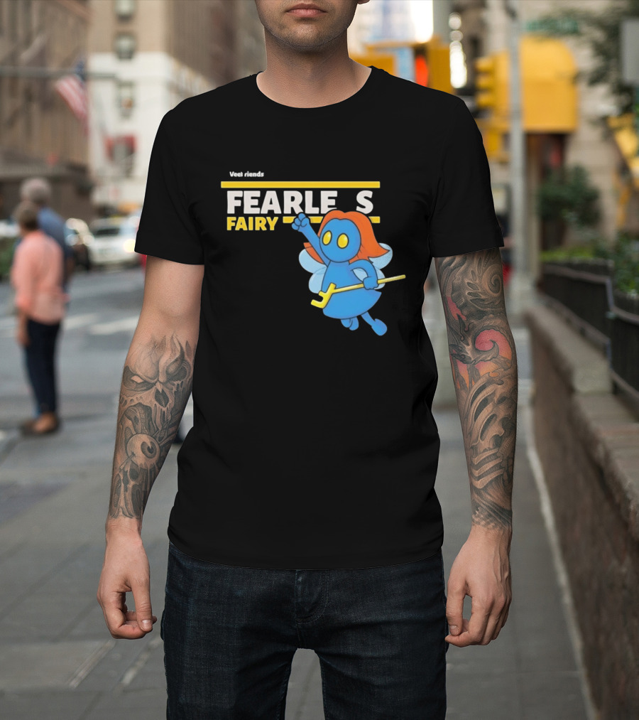 VeeFriends Fearless Fairy Bold Blue Character With Orange Hair T-Shirt