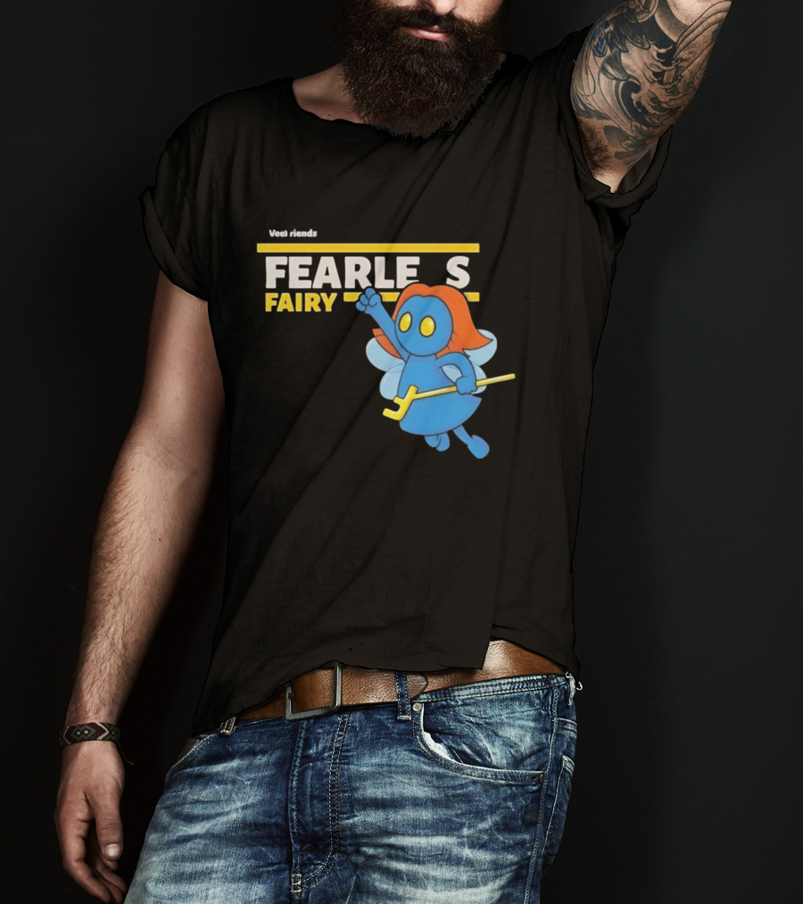VeeFriends Fearless Fairy Bold Blue Character With Orange Hair T-Shirt