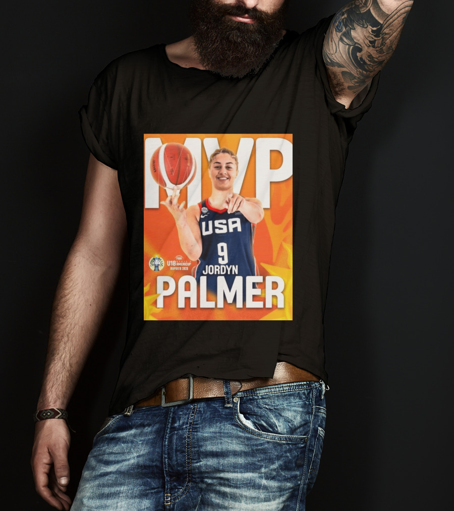 USA Basketball Jordyn Palmer MVP FIBA U18 Women's AmeriCup 2026 T-Shirt