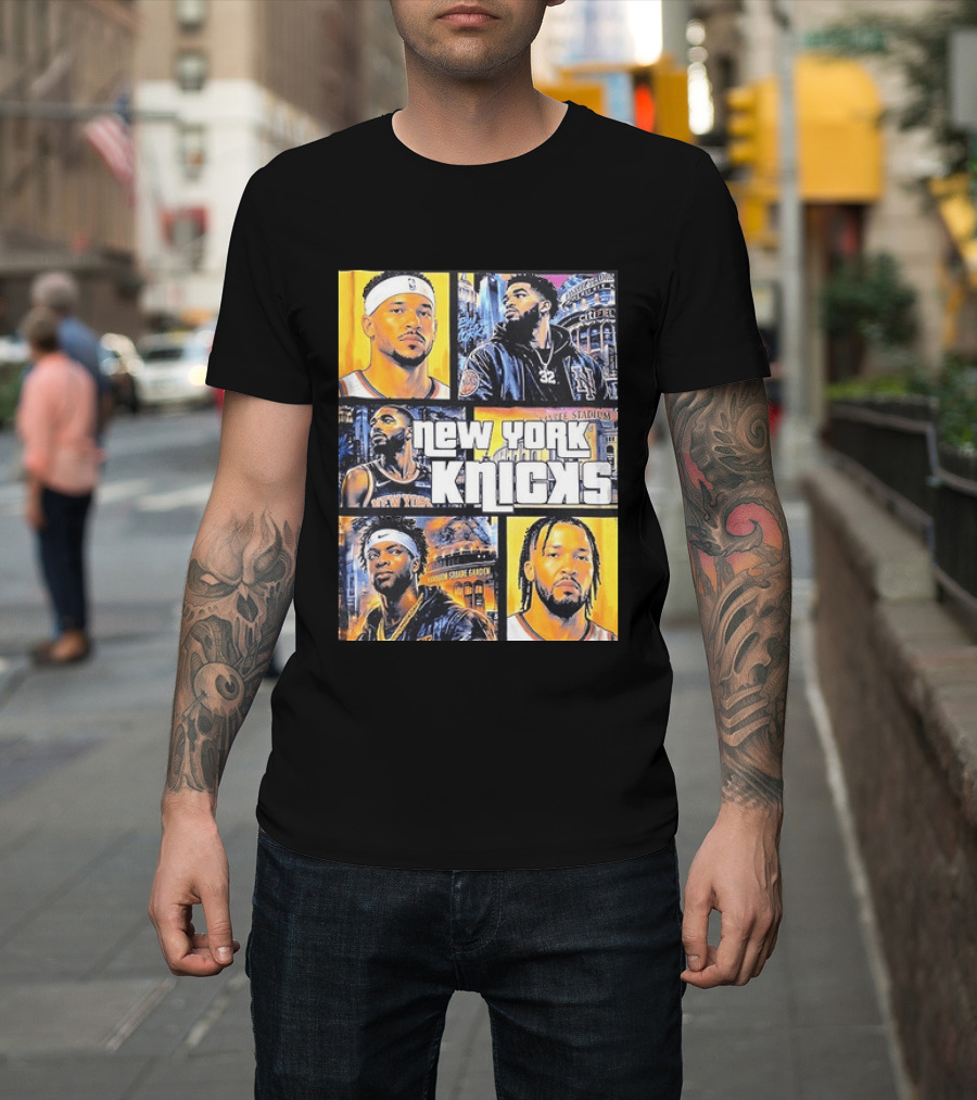 Josh Hart Karl Anthony Towns Mikal Bridges Julius Randle Jalen Brunson New York Knicks Yankee Stadium Madison Square Garden T-Shirt