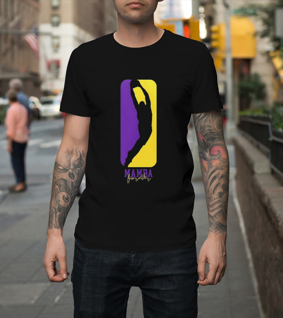 Kobe Bryant Los Angeles Lakers Mamba Forever Purple Gold T-Shirt