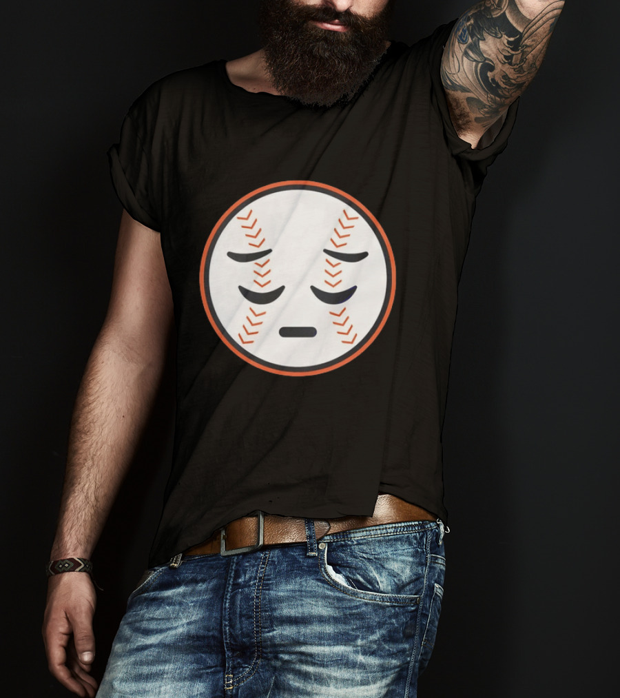 Sad Face New York Mets Baseball Expression T-Shirt