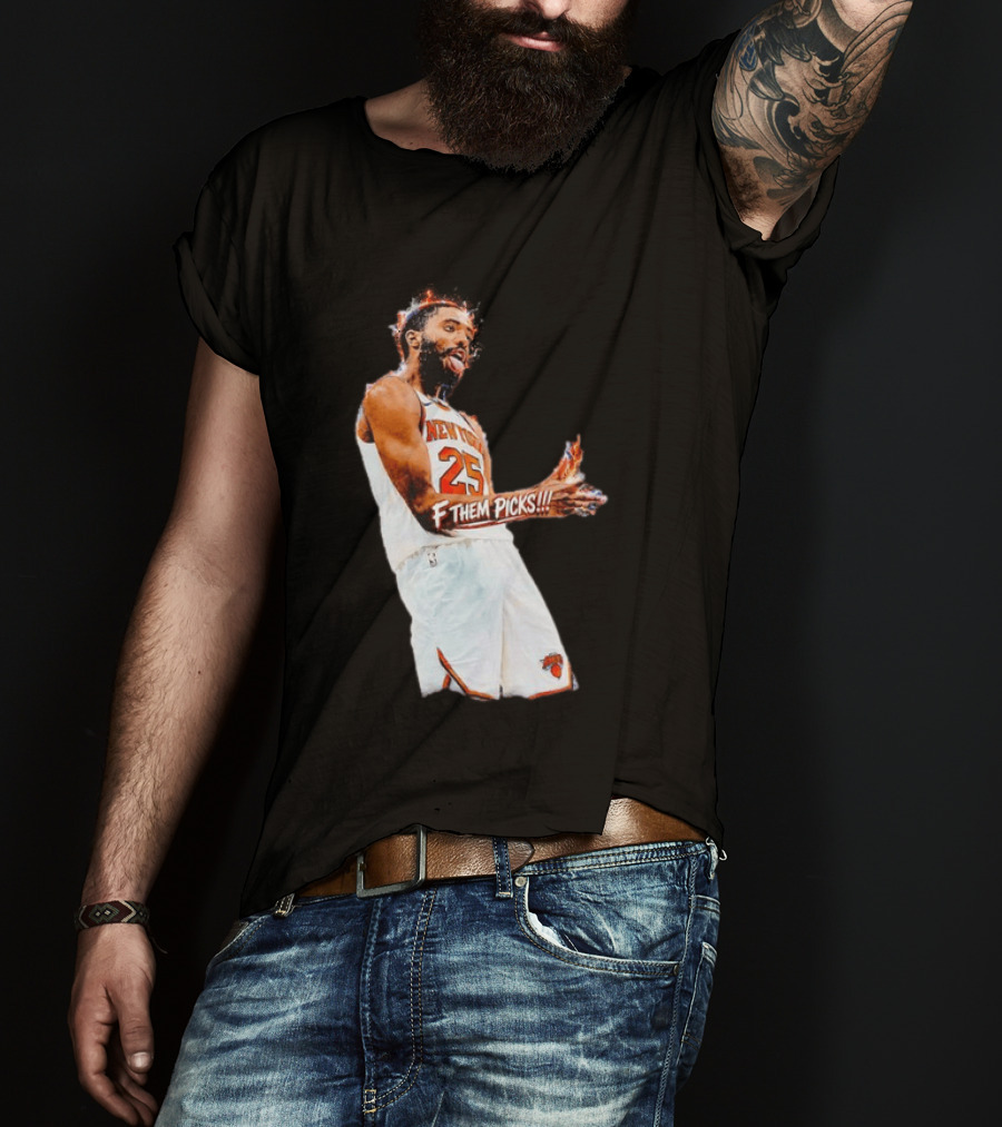 Mikal Bridges New York Knicks 25 F Them Picks T-Shirt