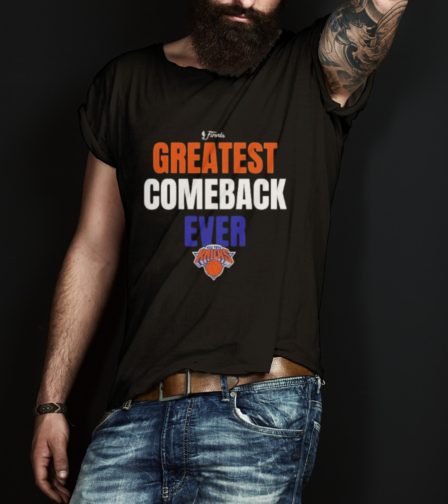 CHAMPIONS New York Knicks Evil Clown Basketball Trophy Champagne T-Shirt