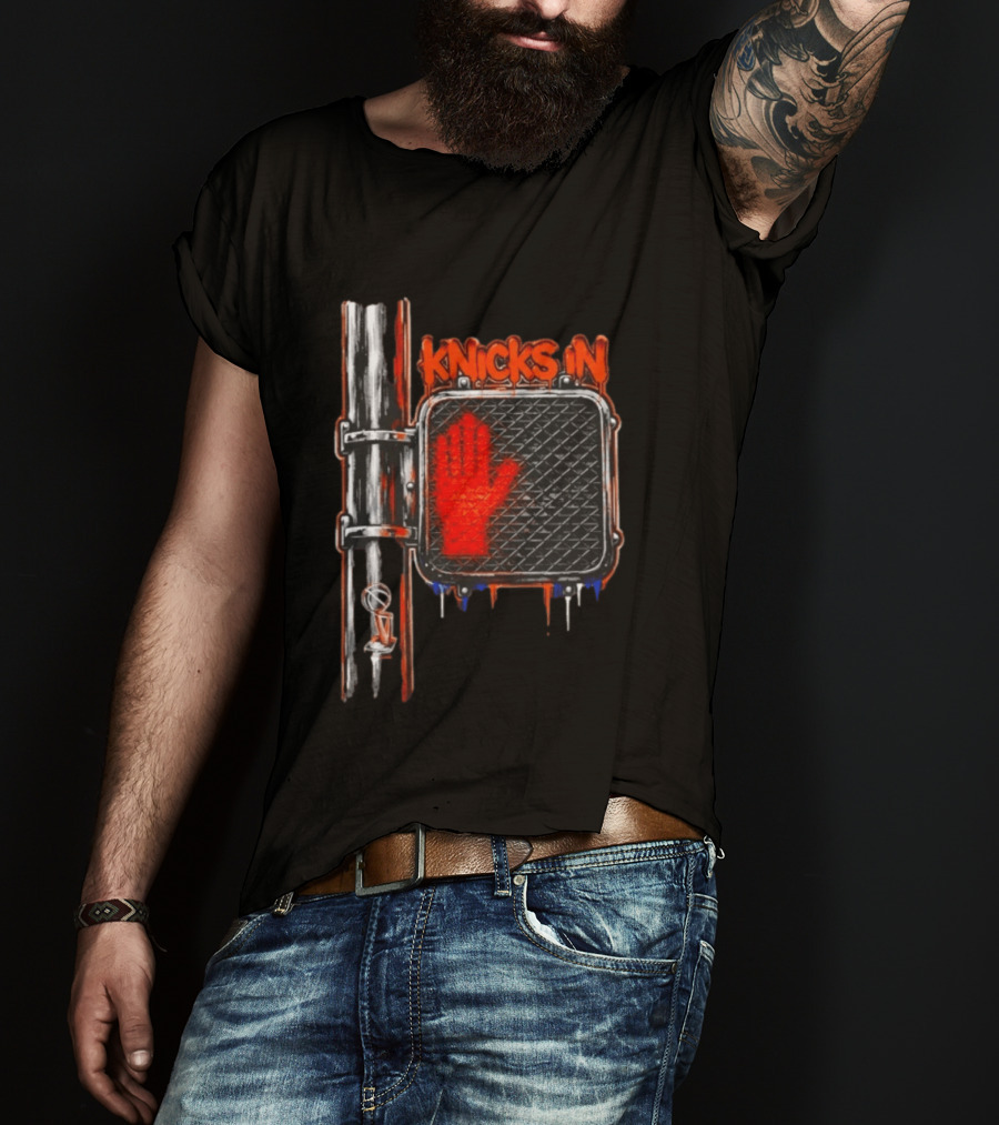 Knicks In 4 Hand Sign Traffic Light NBA T-Shirt