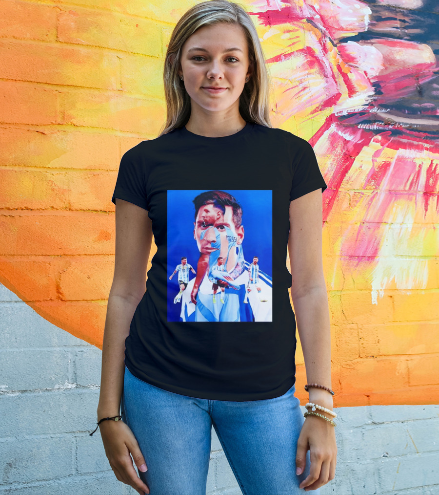 Messi Argentine Footballer Icon In Action T-Shirt