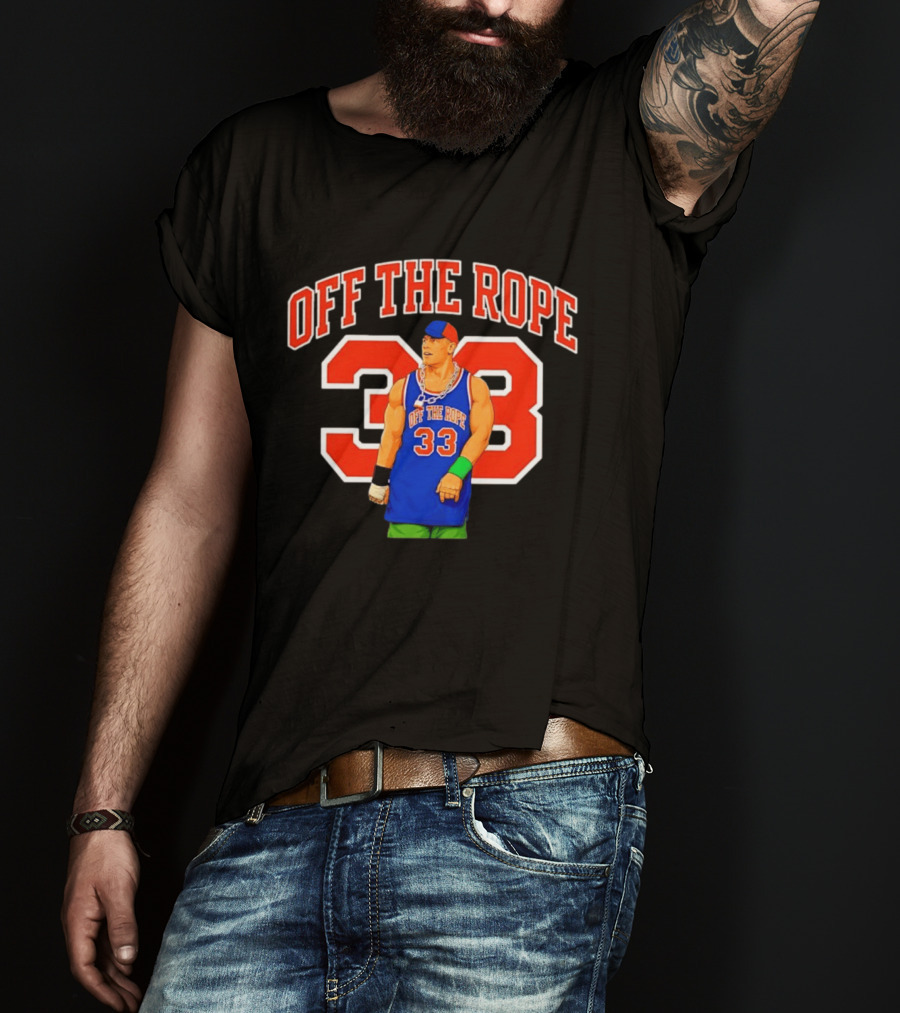 Wrestler Basketball Jersey Off The Rope 33 T-Shirt