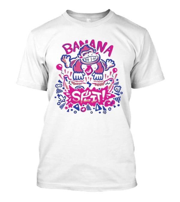 Banana Split Monkey Cartoon Fun T-Shirt