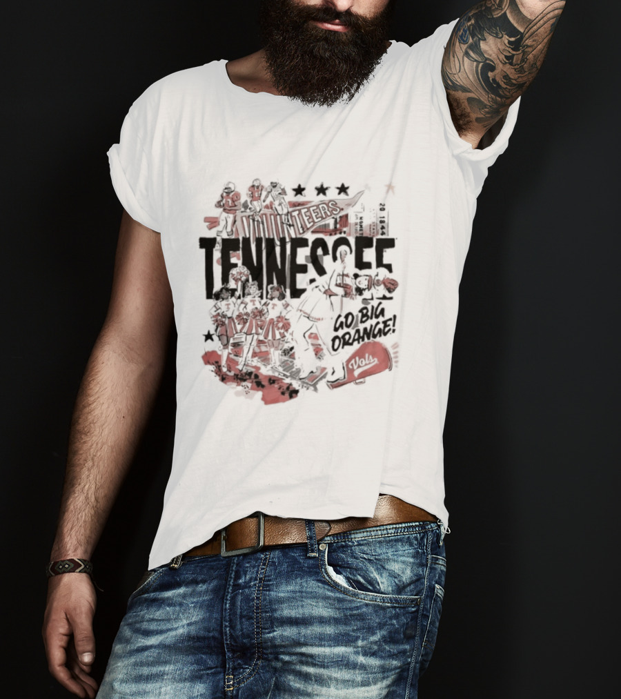 University Volunteer Tennessee Go Big Orange T-Shirt