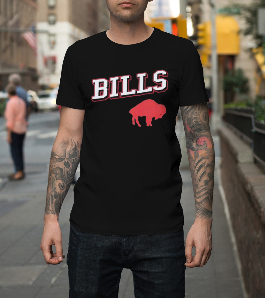 Buffalo Bills Black Training Camp Red Buffalo Bills T-Shirt