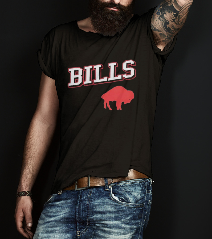 Buffalo Bills Black Training Camp Red Buffalo Bills T-Shirt