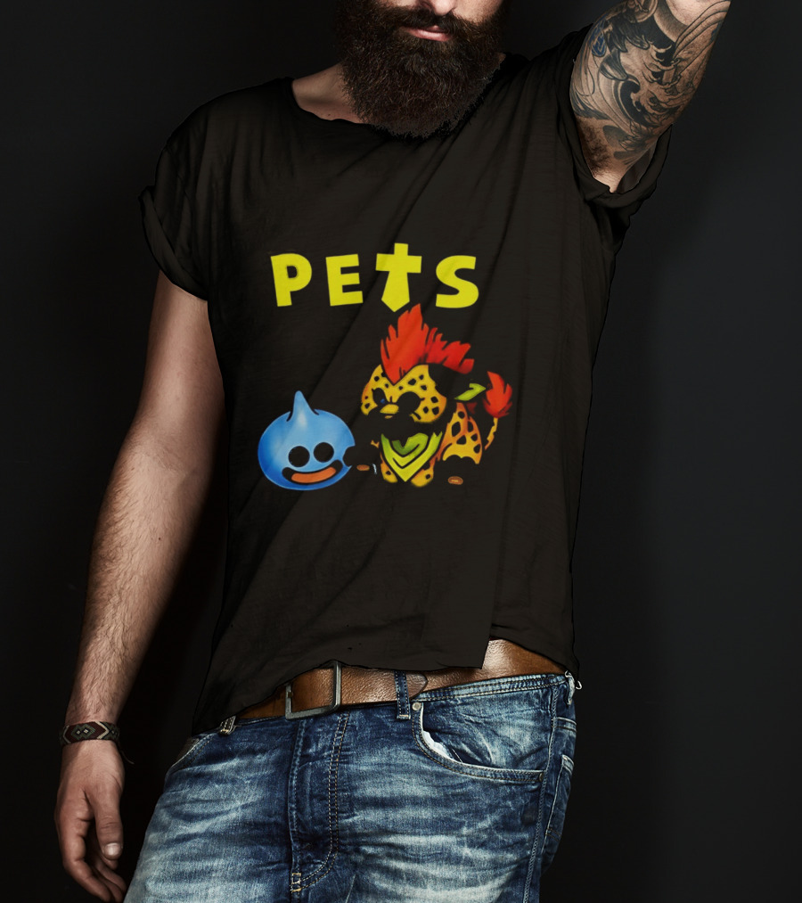 Dragon Quest Pets Slime And Great Sabrecat T-Shirt