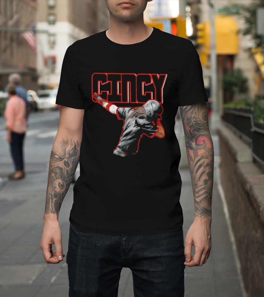 Elly De La Cruz Cincinnati Reds Cincy Dab MLB T-Shirt