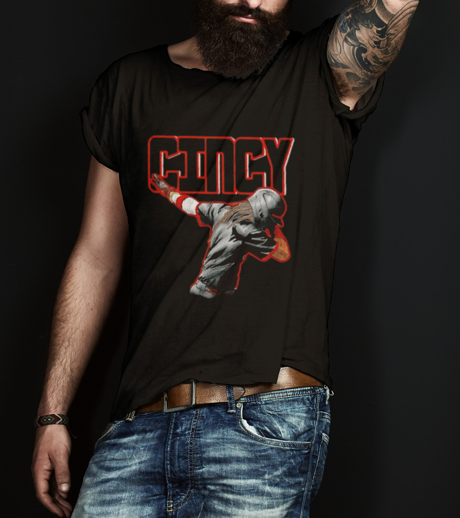 Elly De La Cruz Cincinnati Reds Cincy Dab MLB T-Shirt