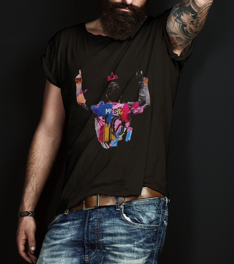 Messi 10 Barcelona Iconic Celebration T-Shirt