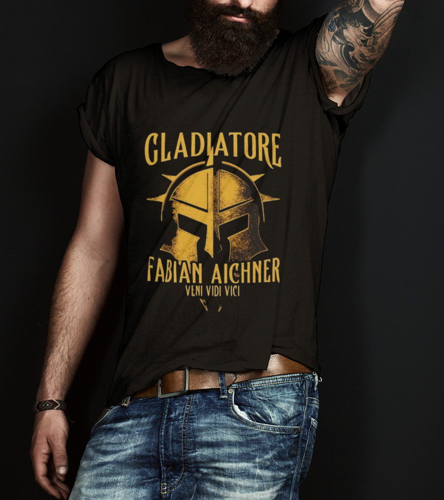 Gladiatore Fabian Aichner Veni Vidi Vici Wrestlers Helmet T-Shirt
