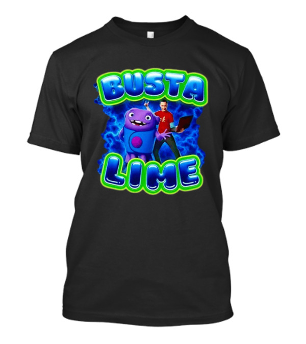 Oh Sheldon Cooper The Big Bang Theory Busta Lime Electric Blue T-Shirt