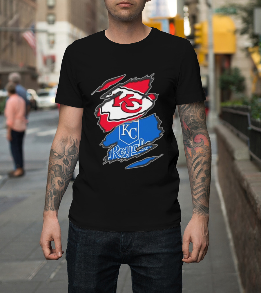 Kansas City Chiefs KC Kansas City Royals MLB Royals KC T-Shirt