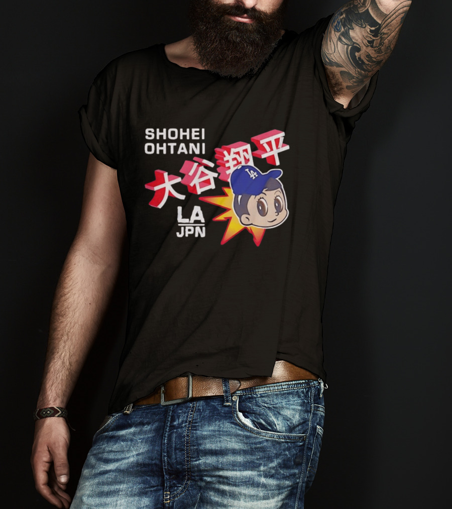 Shohei Ohtani LA Dodgers Anime Style LA JPN T-Shirt