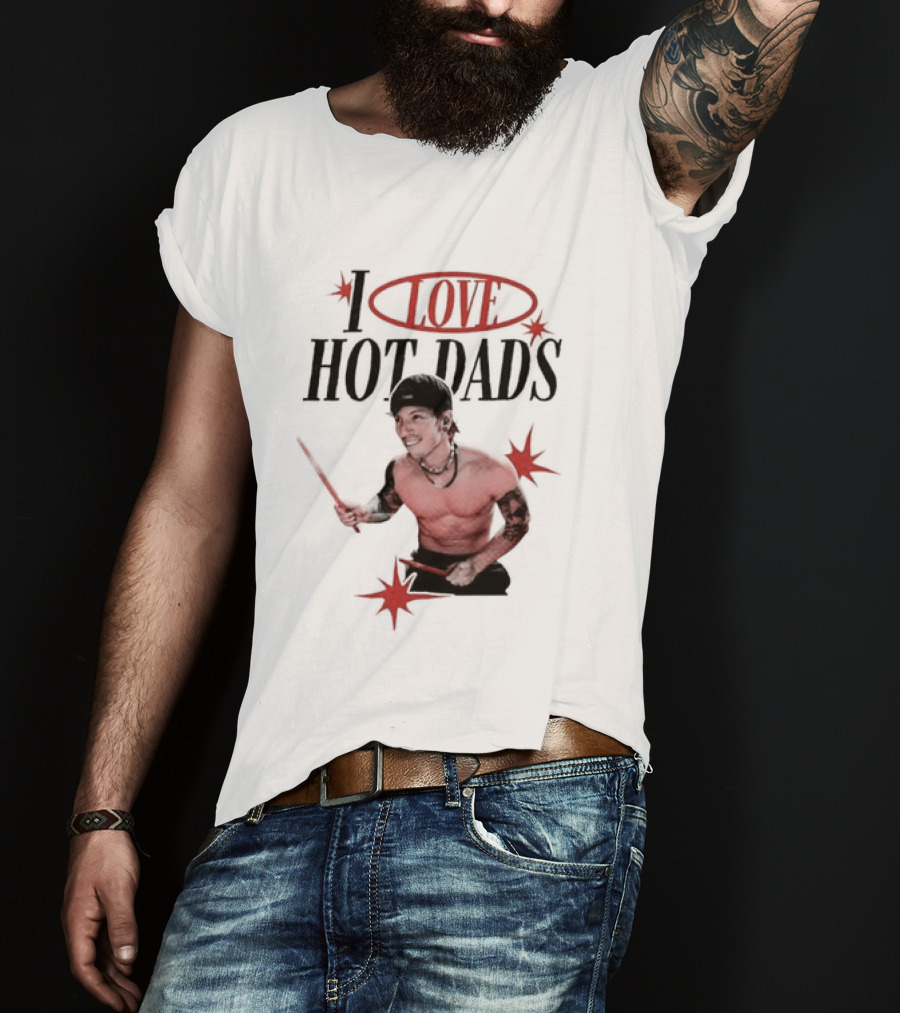I Love Hot Dads Josh Dun Twenty One Pilots T-Shirt