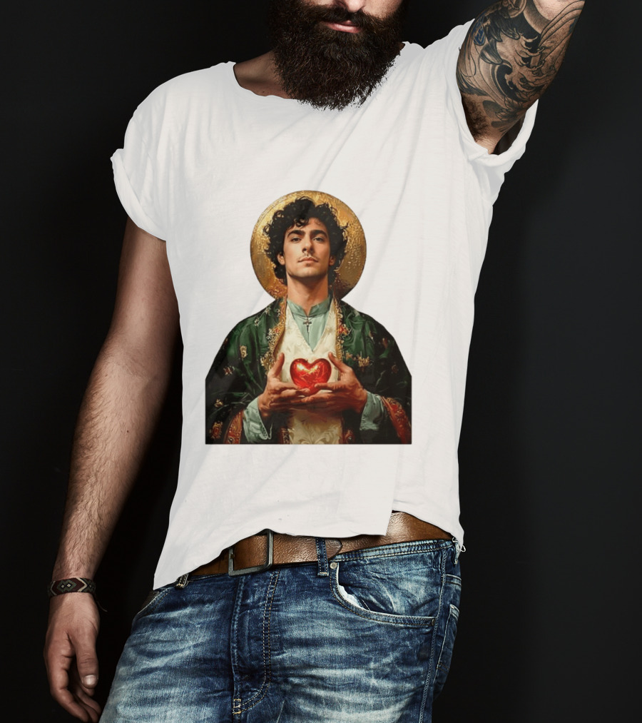 Luigi Mangione Patron Saint Holding Sacred Heart For Health Care Justice T-Shirt