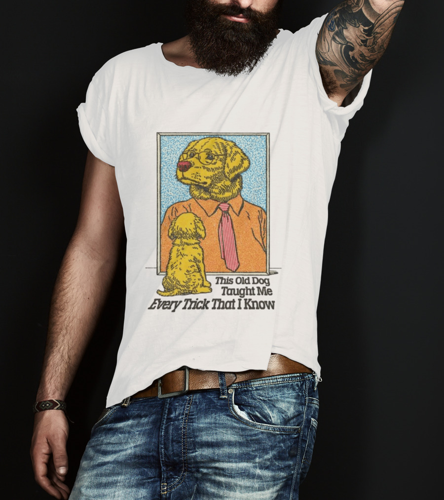 Mac Demarco This Old Dog Taught Me Every Trick That I Know Cartoon Dogs In Mirror T-Shirt