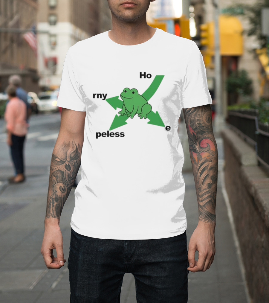 Ho Rn Y Peless Frog Directional E T-Shirt