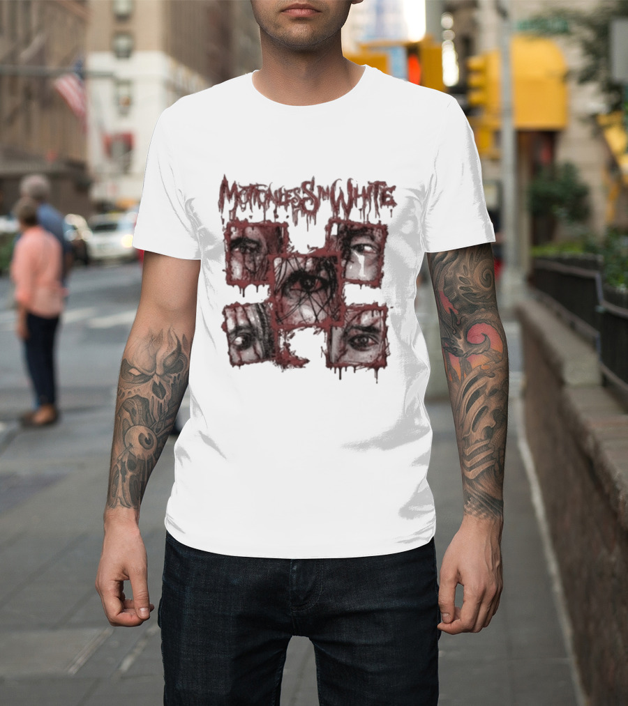 Motionless In White Bloodshot Eyes And Dripping Red 2026 T-Shirt