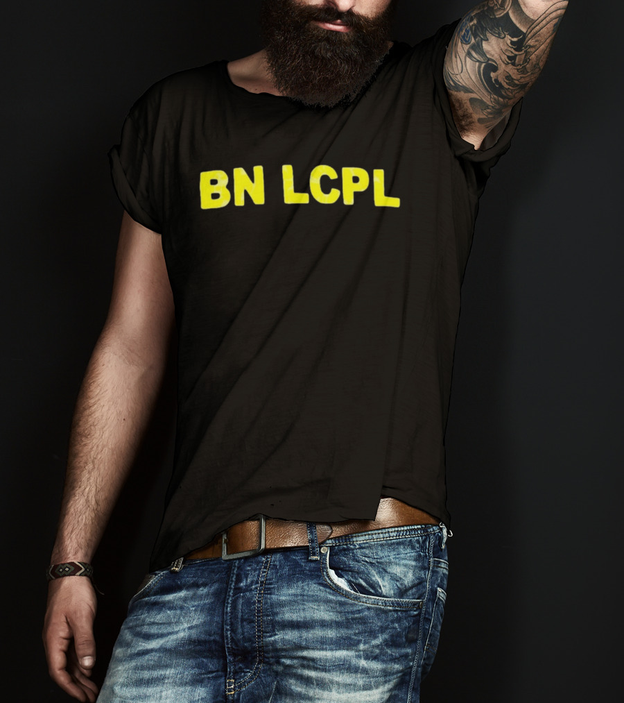 BN LCPL Bold Yellow Block Letters T-Shirt