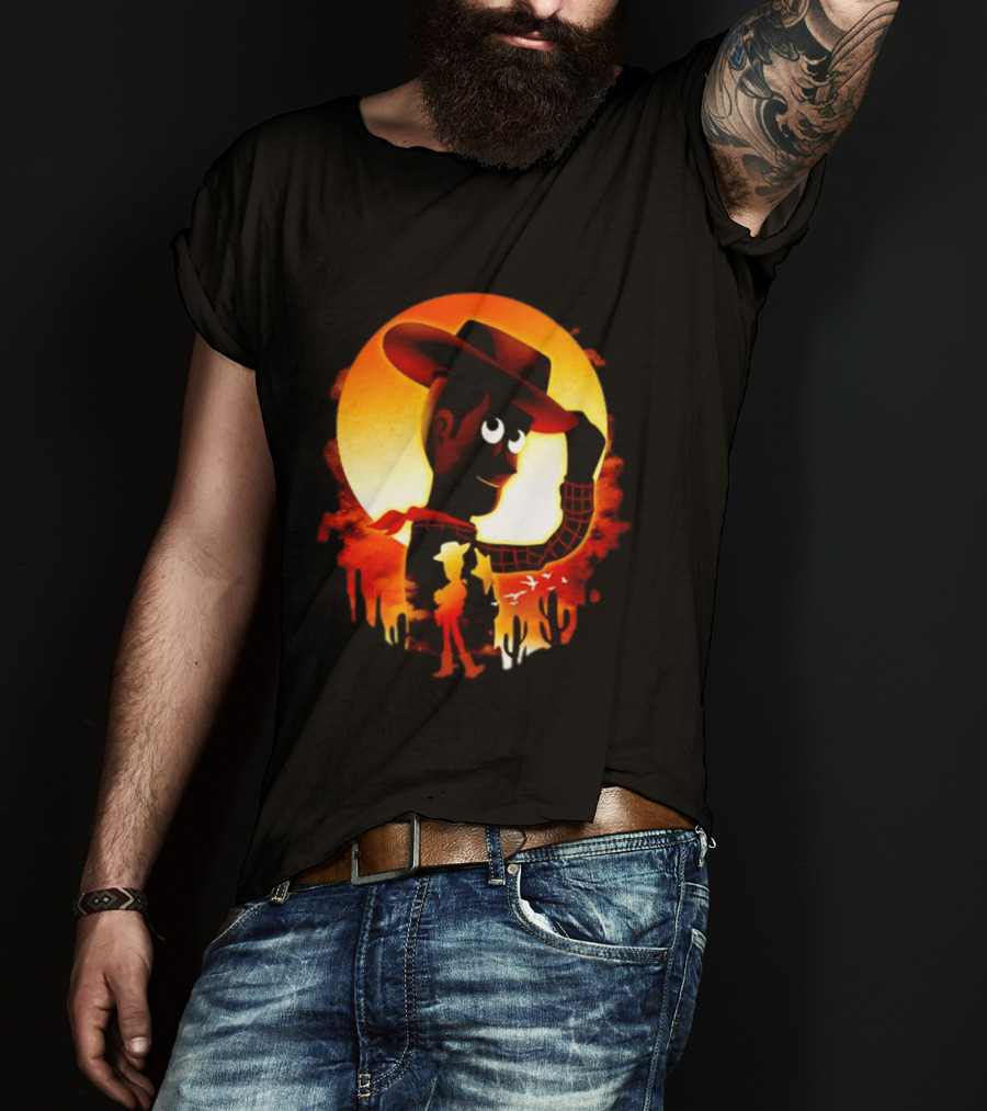 Sheriff Woody Pixar Toy Story Sunset Cowboy T-Shirt