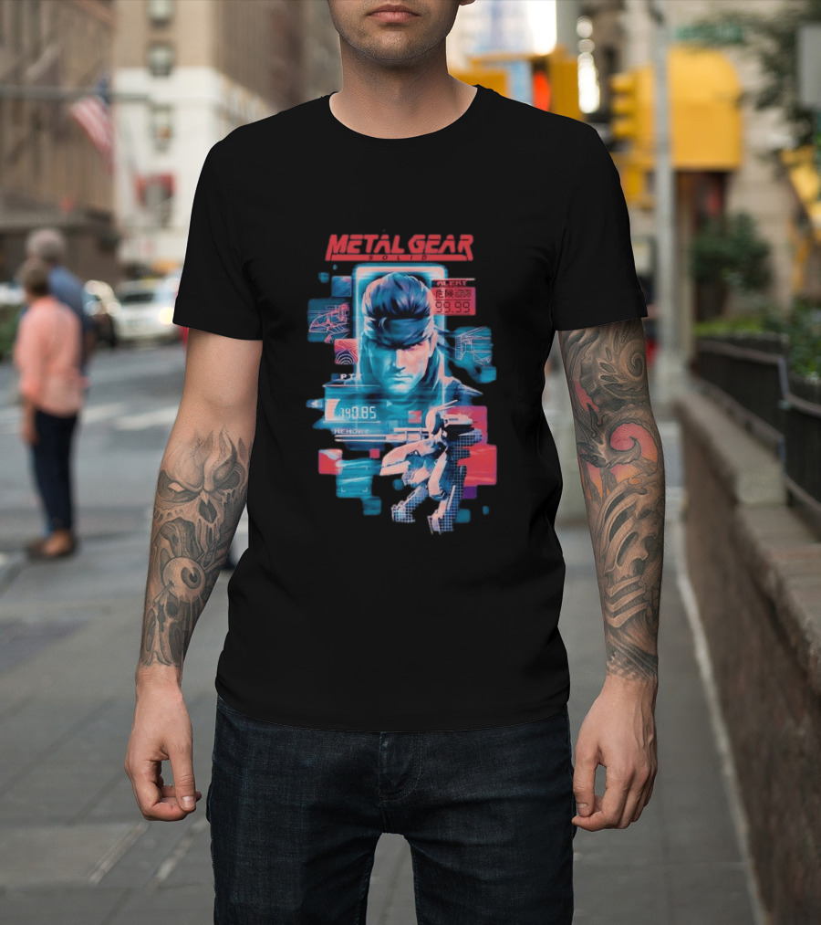 Metal Gear Solid Snake Tactical Espionage Action Alert 99.99 PTT Memory 89.85 T-Shirt