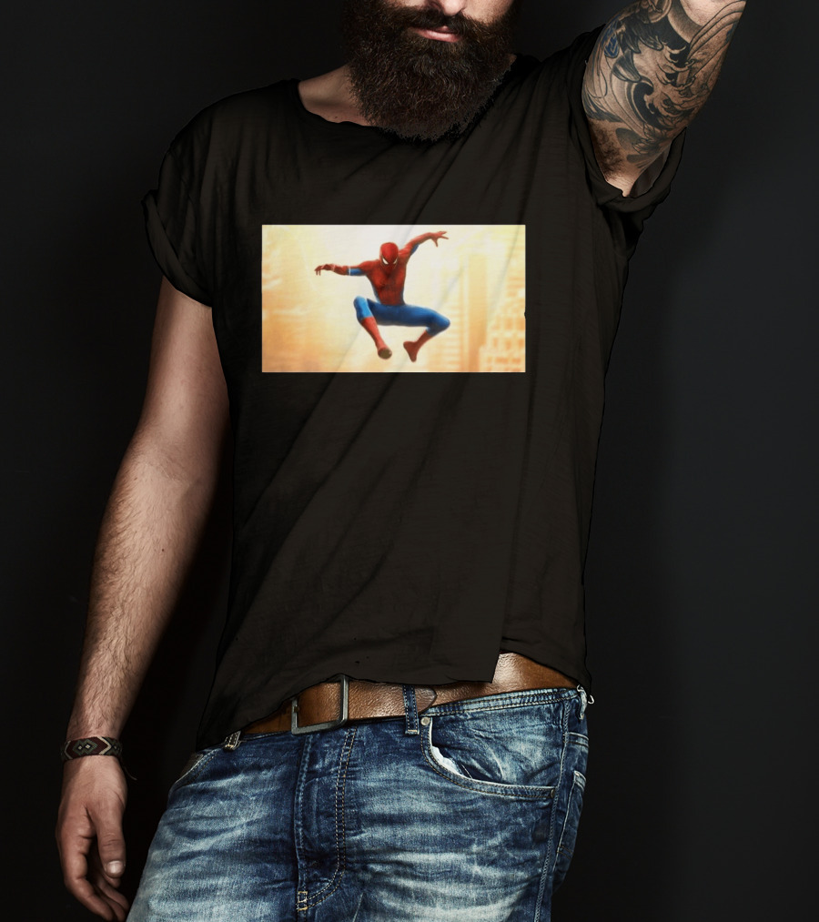 Spider Man Brand New Day July 2026 Jumping Action Pose Classic Suit T-Shirt