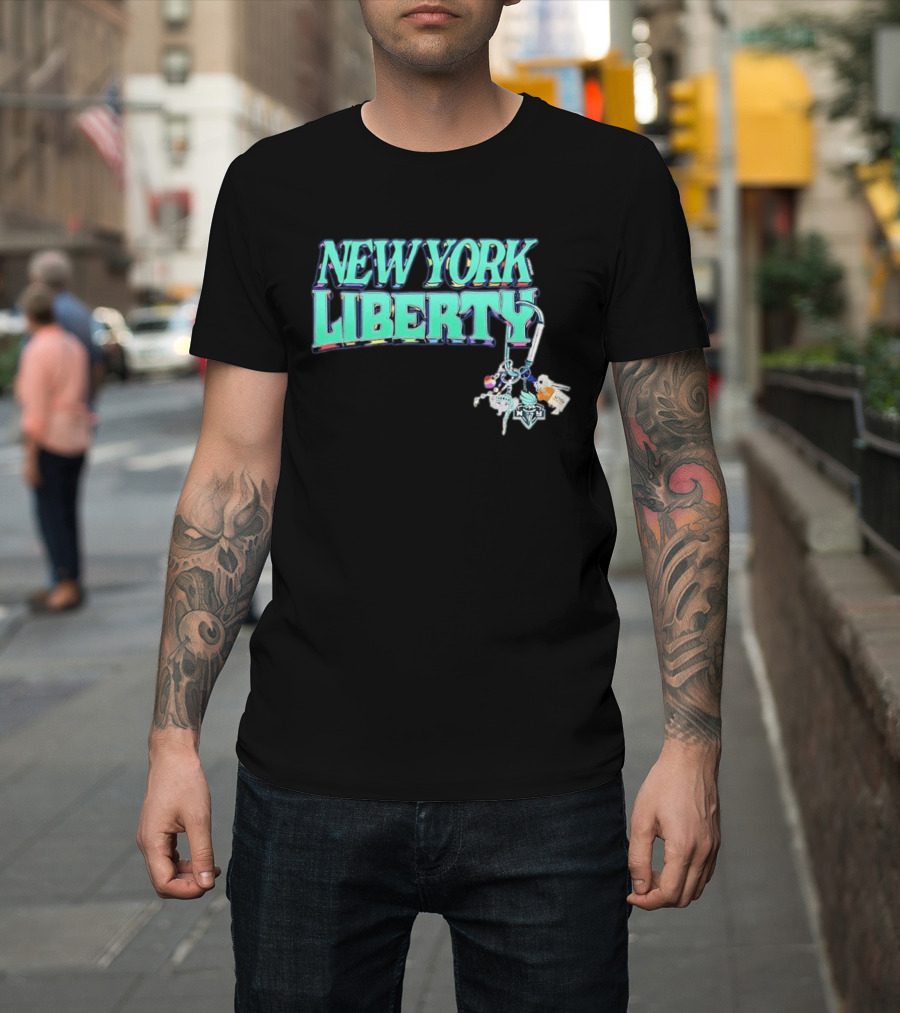 New York Liberty Carabiner Pride Keychain Accessories T-Shirt