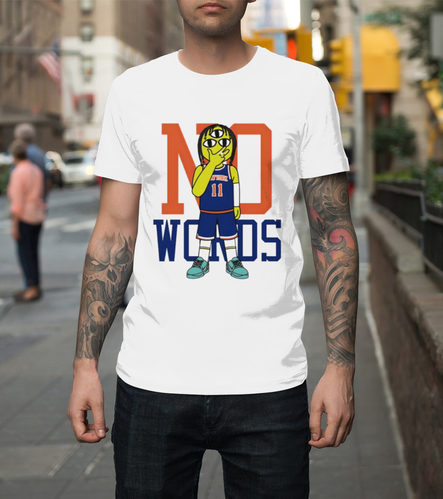 Jalen Brunson New York Knicks No Words Three Eyed Cartoon T-Shirt