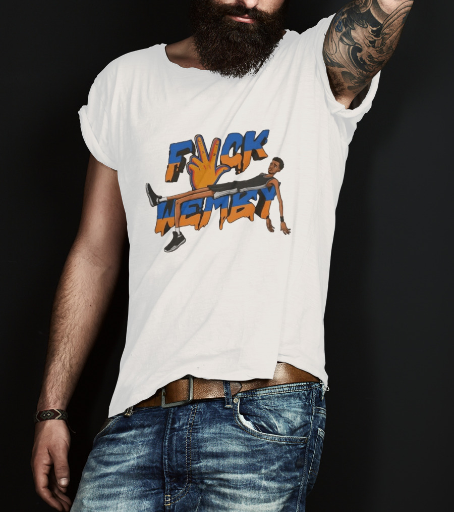 Victor Wembanyama Spurs Fvck Wemby Basketball Artistry T-Shirt